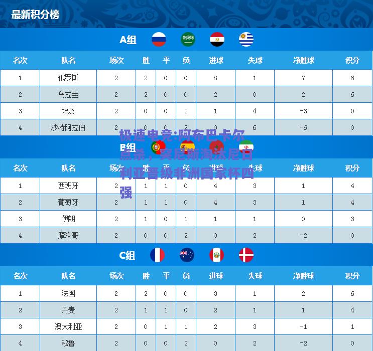 阿布巴卡尔点杀，突尼斯淘汰尼日利亚晋级非洲国家杯四强